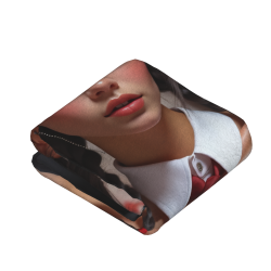 Coperta in Pile Verticale da 280g con Motivo di Ragazza Sexy