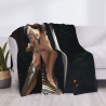 280g horizontale Flanell-Decke mit sexy Kriegerin-Druck