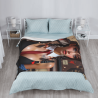 Coperta in Pile Verticale da 280g con Motivo di Ragazza Sexy