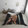 280g horizontale Flanell-Decke mit sexy Kriegerin-Druck
