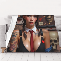 280g horizontale Flanell-Decke: Beauty-Print, bequem und warm