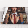 280g horizontale Flanell-Decke: Beauty-Print, bequem und warm
