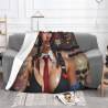Manta de franela horizontal de 280g: Estampado de belleza, cómoda y cálida