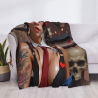 Manta de franela horizontal de 280g: Estampado de belleza, cómoda y cálida