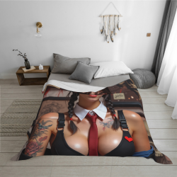 Coperta in flanella orizzontale 280g: Stampa bellezza, comoda e calda