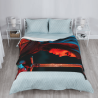 Couverture en flanelle verticale 280g : Motif de chevalière, confortable et durable