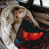 Couverture en flanelle verticale 280g : Motif de chevalière, confortable et durable