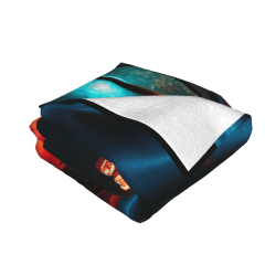 Couverture en flanelle horizontale 280g avec motif de chevalière