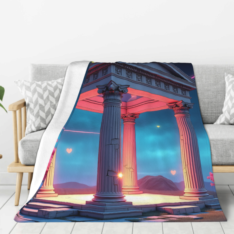 280g Vertical - style Single - sided Printed Flannel Blanket, Soft and Comfortable