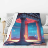 280g Vertical - style Single - sided Printed Flannel Blanket, Soft and Comfortable