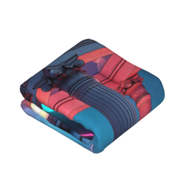 Manta de franela de 280g estilo vertical con estampado de un solo lado, suave y cómoda