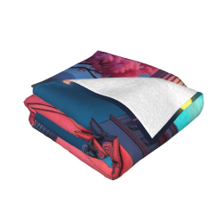 Coperta in flanella stampata lato singolo da 280g, comoda, resistente, per molteplici scenari