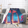 Coperta in flanella stampata lato singolo da 280g, comoda, resistente, per molteplici scenari