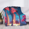 Coperta in flanella stampata lato singolo da 280g, comoda, resistente, per molteplici scenari