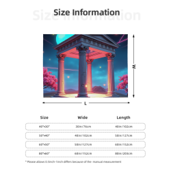 280g Single - Sided Printed Flannel Blanket, Comfortable, Durable, for Multiple Scenarios