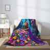 280g vertikale Flanell-Decke mit Blumen-Druck