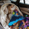 Coperta in flanella verticale 280g con stampa floreale