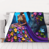 280g Blumenmuster horizontale Flanell-Decke, bequem und warm