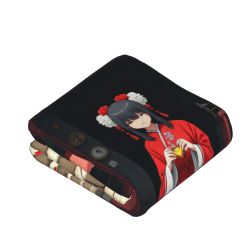 280g Vertical - style Single - side Printed Anime Flannel Blanket