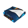 Manta de franela horizontal de 280g con estampado floral, cómoda y cálida