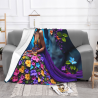 280g Blumenmuster horizontale Flanell-Decke, bequem und warm