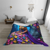 280g Blumenmuster horizontale Flanell-Decke, bequem und warm