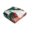 Coperta in flanella orizzontale da 280g con stampa di ragazza anime, comoda e calda