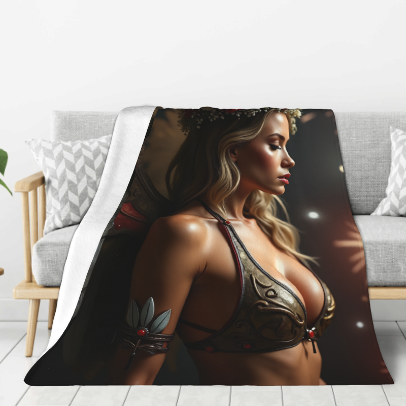 Couverture en flanelle 280g style vertical - imprimé recto