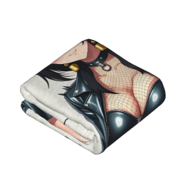 280g Vertical - style Flannel Blanket with Single - side Anime Printing