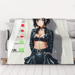 280g 수평 애니메이션 소녀 프린트 플란넬 담요