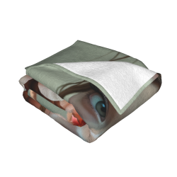 280g horizontale Flanell-Decke mit Traummädchen- und Blumenmuster