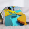 280g horizontale Flanell-Decke, komfortabel und warm mit Druckdesign