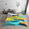 280g Horizontal Flannel Blanket, Comfortable and Warm with Printed Design