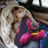 280g Horizontal Cat - patterned Flannel Blanket, Soft and Comfortable