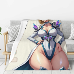 Manta de franela vertical de 280g con estampado de personaje de anime