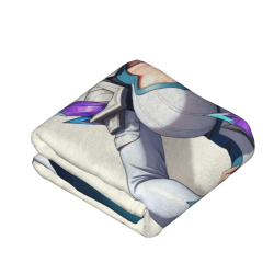 Manta de franela vertical de 280g con estampado de personaje de anime