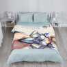 Manta de franela vertical de 280g con estampado de personaje de anime