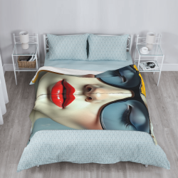 Coperta in flanella verticale 280g con stampa fashion