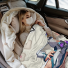 Coperta in flanella orizzontale 280g con ragazza anime