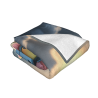 280g horizontale Flanell-Decke mit niedlichem Cartoon-Drachenmuster