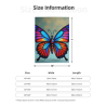 Couverture en flanelle verticale 280g avec motif papillon magnifique