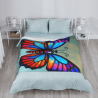 Couverture en flanelle verticale 280g avec motif papillon magnifique