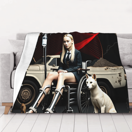 280g Horizontal Single - sided Printed Flannel Blanket, Comfortable and Personalized