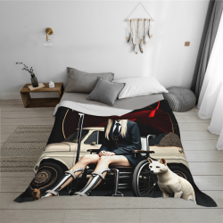 280g Horizontal Single - sided Printed Flannel Blanket, Comfortable and Personalized