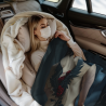 280g Horizontal Flannel Blanket with Unique Female Back - View Print