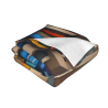 Coperta in flanella orizzontale 280g con stampa artistica geometrica