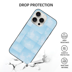 Coque pour iPhone 15/Pro/Max avec motif ciel étoilé et rêveur - okomall