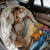 280g Horizontal Geometric Art Print Flannel Blanket