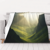 Couverture en flanelle horizontale de 280g avec impression sur une face