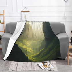 Couverture en flanelle horizontale de 280g avec impression sur une face